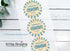 Blue Vintage Circus Stickers 2" Gloss Sticker, Label for Circus Birthday or Baby Shower, Personalized Sticker