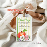 Pastel Teacher Appreciation Tags Printable, First Day of School Gift Tags, Meet the Teacher Tags, Teacher Gift Tags PDF, Digital Download