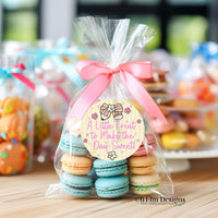 Teacher Appreciation Stickers, A Little Treat to Make the Day Sweet, 2" Round Favor Labels, Teacher Gift Bag Stickers, School Event Supplies