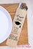 Class of 2025 Bold Graduation Party Silverware Utensil Flatware Bags Pouches, School Name and Graduates Name Kraft Paper