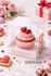 Valentines Sticker Strips: Cookie & Treat Box Seals - 10 Pack Bakery Box Stickers - Cake Pop Seals