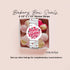 Valentines Sticker Strips: Black and Red Cookie & Treat Box Seals - 10 Pack Bakery Box Stickers - Cake Pop Seals