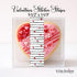 Valentines Sticker Strips: Black and Red Cookie & Treat Box Seals - 10 Pack Bakery Box Stickers - Cake Pop Seals