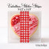 Valentines Sticker Strips: Red Gingham Cookie & Treat Box Seals - 10 Pack Bakery Box Stickers - Cake Pop Seals