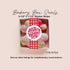 Valentines Sticker Strips: Red Gingham Cookie & Treat Box Seals - 10 Pack Bakery Box Stickers - Cake Pop Seals