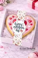 Happy Valentines Day Stickers - 2" Round, Glossy - Set of 20