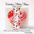 Valentines Sticker Strips: Floral Cookie & Treat Box Seals - 10 Pack Bakery Box Stickers - Cake Pop Seals