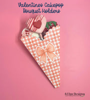 Valentine Cake Pop Bouquet Holder for Cottage Bakers, Paper Cake Pop Stand, Bakery Treat Display, Valentine Packaging