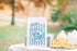 Personalized Retro Popcorn Bags: Blue Baseball Birthday Party Favors