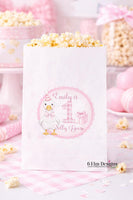 Silly Goose 1st Party Favor Bags, Personalized Goose Birthday Bags, First Birthday Candy or Popcorn Favors