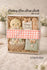 Easter Sticker Strips: Peach Gingham Cookie & Treat Box Seals - 10 Pack Bakery Box Stickers - Cake Pop Seals