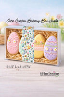 Easter Sticker Strips: Cute Chickie Cookie & Treat Box Seals - 10 Pack Bakery Box Stickers - Cake Pop Seals