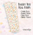 Easter He is Risen Bakery Sticker Strips- Hot Cross Buns, Cross Cookies - 10 Pack Bakery Box Stickers - Cake Pop Seals