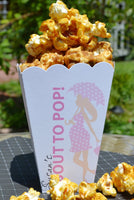 Custom Baby Shower About to Pop Popcorn Boxes