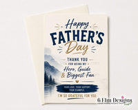 Father's Day Printable 5x7, Fun Father's Day Card, Digital Download, Printable Greeting Card