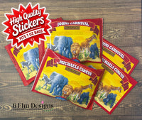 Animal Cracker Bag Favor Stickers, Personalized Zoo Birthday Stickers, Circus Party Favor, 1oz Bag Sticker, Safari Party