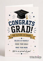 Graduation Card Congrats Printable 5x7, Fun Graduation Card, Digital Download, Printable Greeting Card