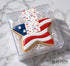 Patriotic July Fourth Sticker Strips: Fireworks, Cookies, Cupcakes, Bombpops Cookie & Treat Box Seals - 10 Pack Bakery Box Stickers