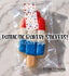 Patriotic July Fourth Sticker Strips: Fireworks, Cookies, Cupcakes, Bombpops Cookie & Treat Box Seals - 10 Pack Bakery Box Stickers