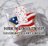 Patriotic July Fourth Sticker Strips: Fireworks, Cookies, Cupcakes, Bombpops Cookie & Treat Box Seals - 10 Pack Bakery Box Stickers