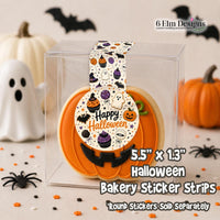 Halloween Cookie & Treat Box Seals - 10 Pack Bakery Box Stickers - Cake Pop Seals