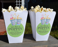 Our Love is Poppin Popcorn Box (15 Pk) Engagement Party Popcorn Bar Box | Popcorn Favor | Wedding Popcorn Favor | Popped the Question