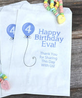 Party Favor Bags Balloon | Paper Candy Bags | Birthday Favor Bags | Goodie Bags | Cookie Bags | Personalized Bags | Popcorn Bags | Paper