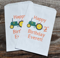 Tractor Farm Party Favor Bags