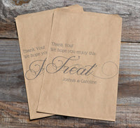 Thank You Candy Bags Brown Kraft