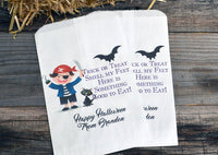 Pirate Halloween Personalized Goodie Bags