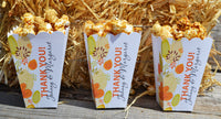 Fall Leaves Thank You Popcorn Boxes