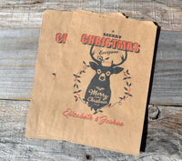 Christmas Deer Head Personalized Goodie Bags