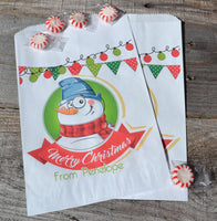 Snowman Bag Personalized Goodie Bags