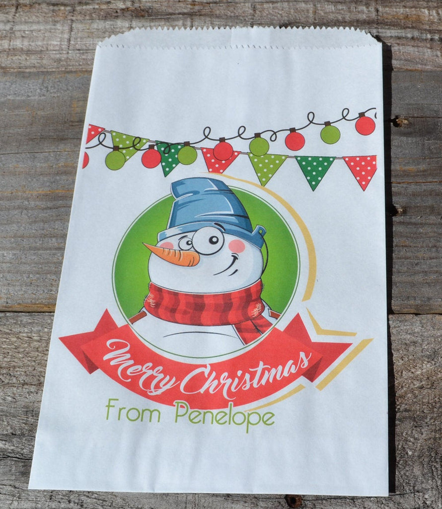 Snowman Bag Personalized Goodie Bags