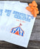 Circus Tent Carnival Party Favor Bags - Blue Tent