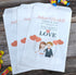 All You Need is Love Bride and Groom Personalized Favor Bags