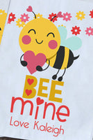 Bumble Bee Mine Valentines Day Personalized Goodie Bags | Valentine's Day Party Favors | Valentines Favor Bags | Paper Bags | Bee Bags