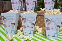 Popped the Question Popcorn Boxes Kneeling Fiance Engagement Favor