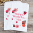 Lady Bug Favor Bags Red with Flowers