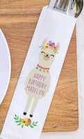Llamas Birthday Silverware Bags Utensil Flatware Bags