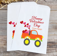 Monster Truck Valentines Treat Bag