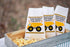 Construction Dump Truck Personalized Birthday Goodie Bags, Dump Truck Bags Boys Party Favors