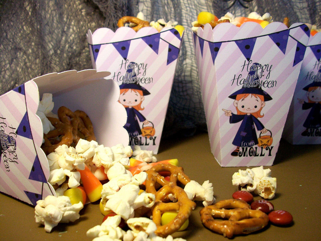 Witch Halloween Popcorn Boxes