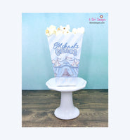 Blue Pastel Circus Popcorn Favor Boxes | Carnival Birthday Party | Carnival Popcorn Boxes | Circus Popcorn Boxes | Circus Theme Favors