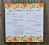 Fall Leaves Banner Autumn Personalized Wedding Program - 30 Pack