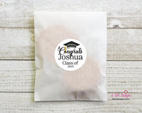 Personalized Congrats Graduation Sticker, Graduation Party Decor, Graduation Party Favor Stickers