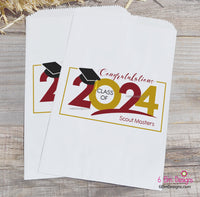 Graduation Favor Bags Congratulations Class of 2024 Personalized Favor Bags ,Candy Bags, Graduation Party Bags, Favor Bags