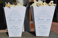 Thank You Wedding Popcorn Bar Boxes