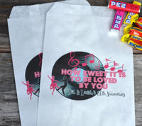 1950's Sockhop Personalized Paper Party Favor Bags